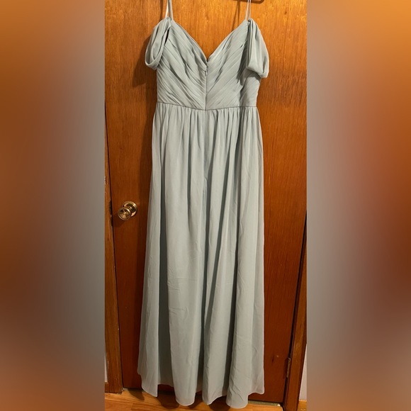 Revelry size 10 powder sky bridemaids dress - Picture 2 of 3